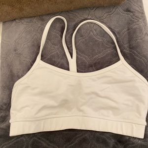 White Lululemon sports bra